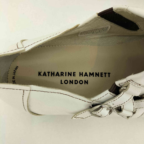 キャサリンハムネットロンドン KATHARINE HAMNETT LONDON レザー 本革 スリッポン メンズ JPN:27