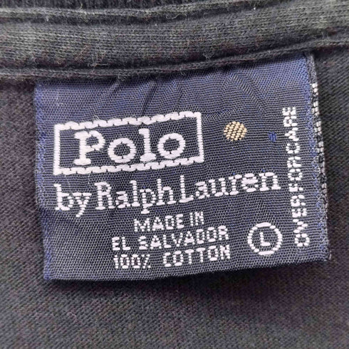 ポロバイラルフローレン Polo by RALPH LAUREN 90S ポニー刺繍 シングルステッチ ポケット半袖Tシャツ メンズ import:L