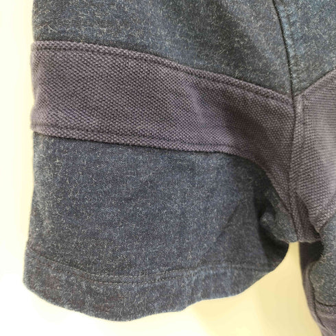 アルマーニエクスチェンジ ARMANI EXCHANGE 異素材 切り替え Vガゼット ポロシャツ メンズ import:XS