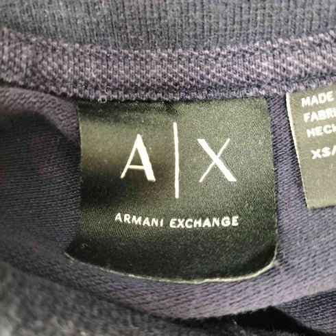 アルマーニエクスチェンジ ARMANI EXCHANGE 異素材 切り替え Vガゼット ポロシャツ メンズ import:XS