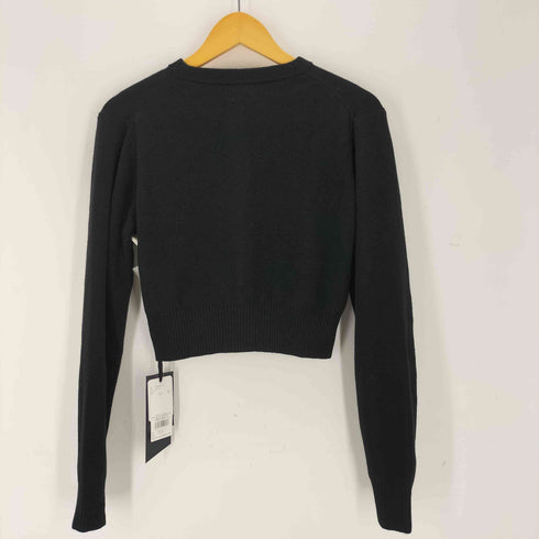 スタイリング styling カシミヤ混 クロップド クルーネックカーディガン レディース FREE