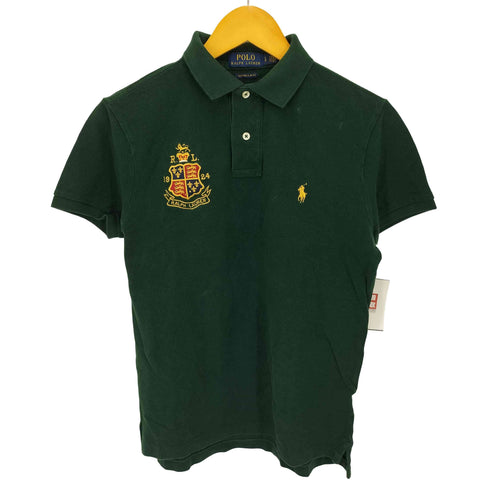 ポロラルフローレン POLO RALPH LAUREN CUSTOM SLIM FIT エンブレム ポニー 刺繍 ポロシャツ メンズ import:S