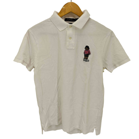 ポロラルフローレン POLO RALPH LAUREN SLIM FIT ポロベア 刺繍 ポロシャツ メンズ import:M