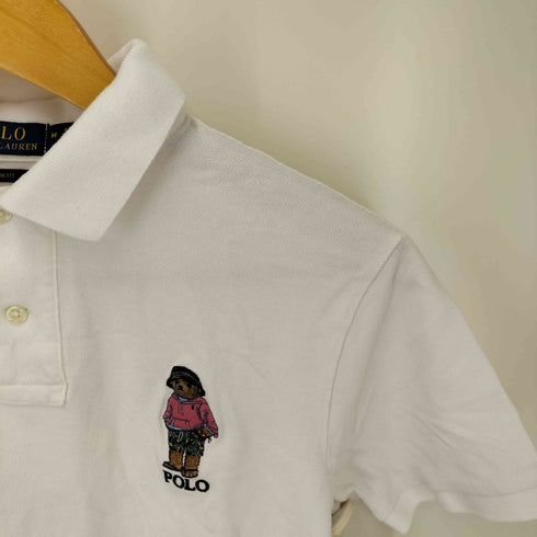 ポロラルフローレン POLO RALPH LAUREN SLIM FIT ポロベア 刺繍 ポロシャツ メンズ import:M