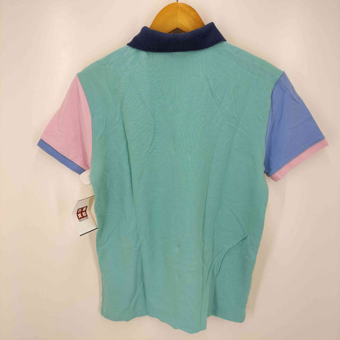 ポロラルフローレン POLO RALPH LAUREN CUSTOM SLIM FIT ビッグポニー 刺繍 マルチカラー ポロシャツ メンズ import:S