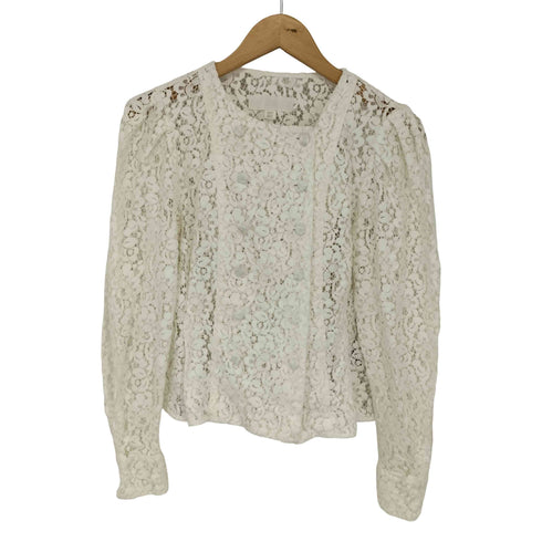 ザラ ZARA レースラップジャケット レディース import:M