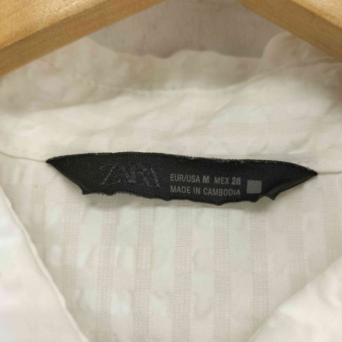 ザラ ZARA パフスリ-ブシャツ レディース import:M
