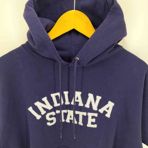 チャンピオン Champion 00S 三色タグ INDIANA STATE アーチ ロゴ ワッペン プルオーバー パーカー メンズ import:L