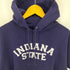 チャンピオン Champion 00S 三色タグ INDIANA STATE アーチ ロゴ ワッペン プルオーバー パーカー メンズ import:L