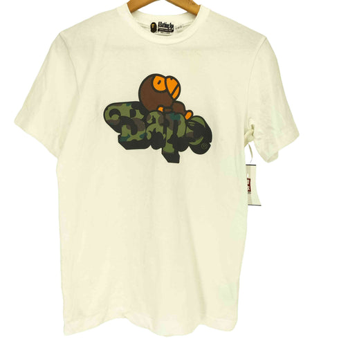 アベイシングエイプ A BATHING APE 1ST CAMO MILO ON BAPE TEE レディース 160