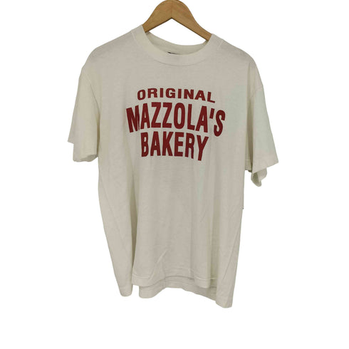スクリーンスターズ SCREEN STARS 90s USA製 Original Mazzolas Bakery クルーネック 半袖 プリントTシャツ メンズ import:XL