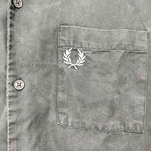 フレッドペリー FRED PERRY Arch Branding Revere Shirt オープンカラー シャツ メンズ import:S