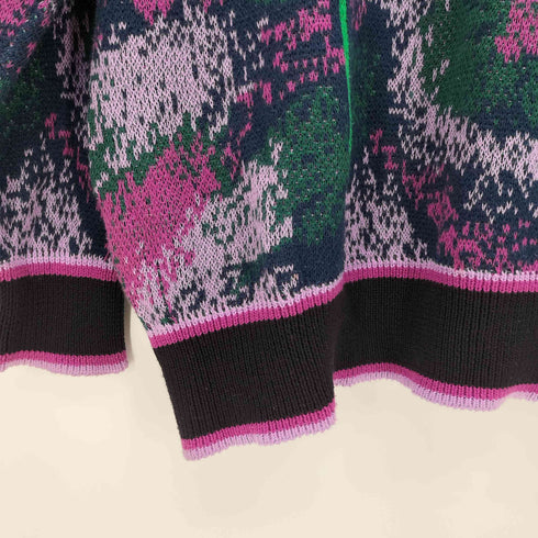 ボグナー BOGNER USA製 総柄 コットン クルーネック ニット ユニセックス レディース import:M