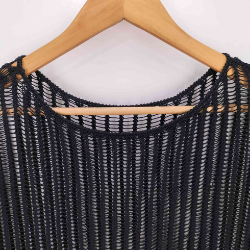 ビューティーアンドユースユナイテッドアローズ BEAUTY & YOUTH UNITED ARROWS 麻ブレンドメッシュショートスリーブ ニット -ウォッシャブル- レディース
