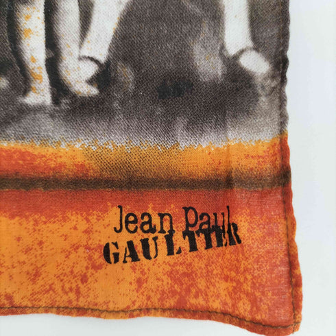 ジャンポールゴルチエ Jean Paul GAULTIER 転写 コラージュ ハンカチ レディース