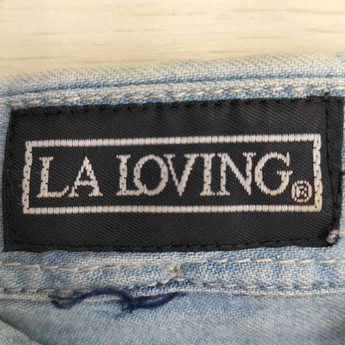 LA LOVING Tuolumne Band Of Me Wuk 刺繍 デニム ボタンダウン L/S シャツ メンズ