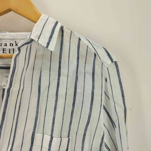 フランクアンドアイリーン Frank&Eileen FINBAR NVSL ストライプ フィンバー リネンシャツ レディース XS