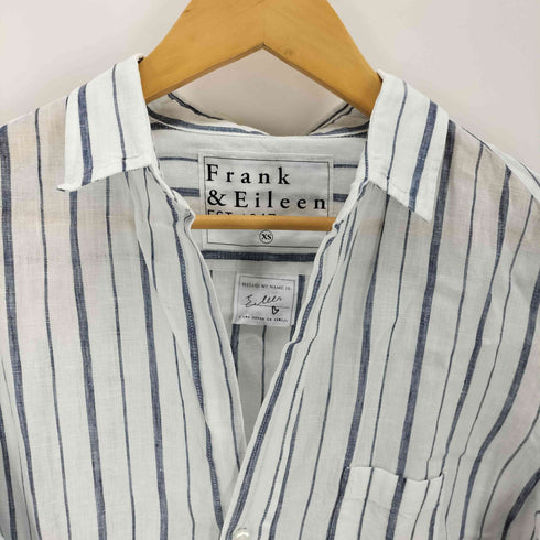 フランクアンドアイリーン Frank&Eileen FINBAR NVSL ストライプ フィンバー リネンシャツ レディース XS