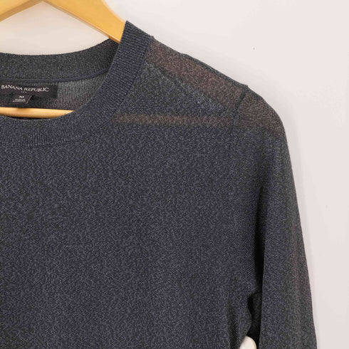 バナナリパブリック BANANA REPUBLIC シアー 長袖 ニットカットソー レディース M