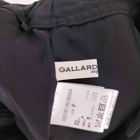 ガリャルダガランテ GALLARDAGALANTE リネン100% 前後切り替え スリット タイトスカート レディース FREE