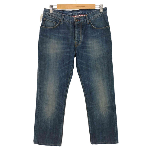 トミーヒルフィガー TOMMY HILFIGER MERCER STRAIGHT DIT ローライズ ボタンフライ デニム パンツ メンズ W34 L34