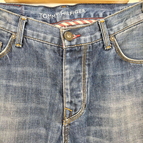 トミーヒルフィガー TOMMY HILFIGER MERCER STRAIGHT DIT ローライズ ボタンフライ デニム パンツ メンズ W34 L34
