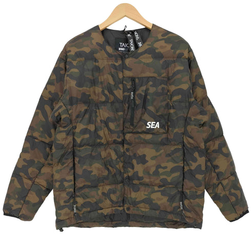 ウィンダンシー WIND AND SEA 26ss コラボ INNER DOWN カモフラージュ インナーダウン ジャケット メンズ JPN:M