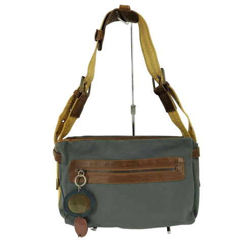 マルニ MARNI 2WAY レザー キャンバス ショルダーバック レディース