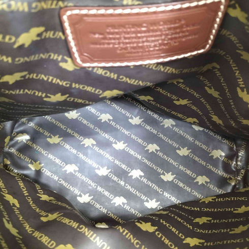 ハンティングワールド HUNTING WORLD SHOULDER BAG レザーストラップ ショルダーバッグ メンズ