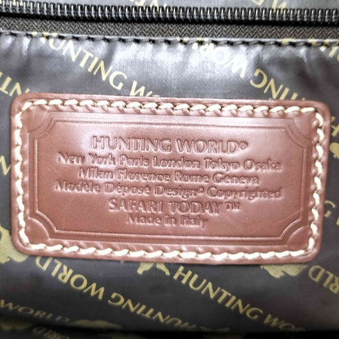 ハンティングワールド HUNTING WORLD SHOULDER BAG レザーストラップ ショルダーバッグ メンズ