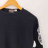 ハーレーダビッドソン HARLEY-DAVIDSON ファイヤーパターン袖 クロップド丈 ワッフルサーマル クルーネック長袖Tシャツ Y2K メンズ import:M