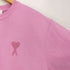 アミアレクサンドルマテュッシ AMI ALEXANDRE MATTIUSSI AMI DE COEUR T SHIRT ハートロゴ刺繍クルーネックTシャツ レディース import:XS