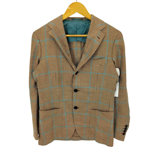 ブリッラペルイルグースト BRILLA per il gusto LORO PIANA FABRIC ミックス グレンチェック+ペーン ジャケット メンズ 46