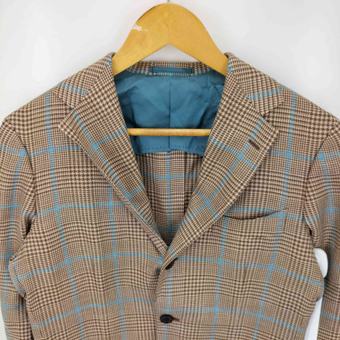 ブリッラペルイルグースト BRILLA per il gusto LORO PIANA FABRIC ミックス グレンチェック+ペーン ジャケット メンズ 46