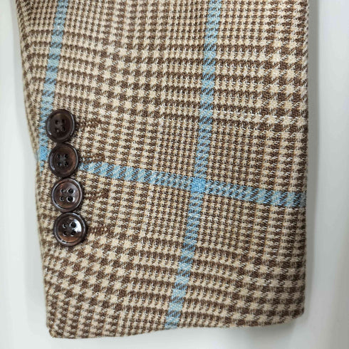 ブリッラペルイルグースト BRILLA per il gusto LORO PIANA FABRIC ミックス グレンチェック+ペーン ジャケット メンズ 46