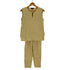 セオリー theory ECO CRUNCH WASH SLIT FRONT SL リネン混 ノースリーブ & ECO CRUNCH WASH TREECA JOGGER クロップド丈 リネン混 ジョガーパンツ セットアップ レディース TOPS:S / PANTS: XS