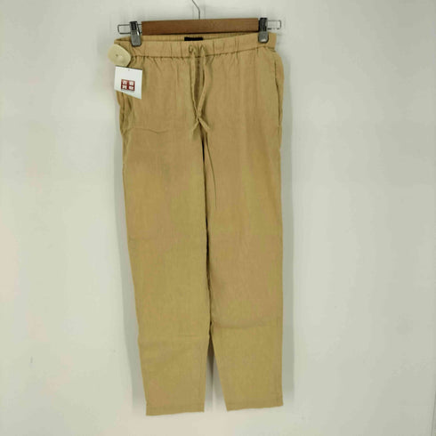 セオリー theory ECO CRUNCH WASH SLIT FRONT SL リネン混 ノースリーブ & ECO CRUNCH WASH TREECA JOGGER クロップド丈 リネン混 ジョガーパンツ セットアップ レディース TOPS:S / PANTS: XS
