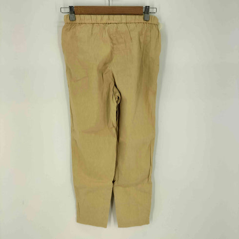 セオリー theory ECO CRUNCH WASH SLIT FRONT SL リネン混 ノースリーブ & ECO CRUNCH WASH TREECA JOGGER クロップド丈 リネン混 ジョガーパンツ セットアップ レディース TOPS:S / PANTS: XS
