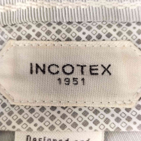 インコテックス INCOTEX ウール チェック スラックス メンズ 44