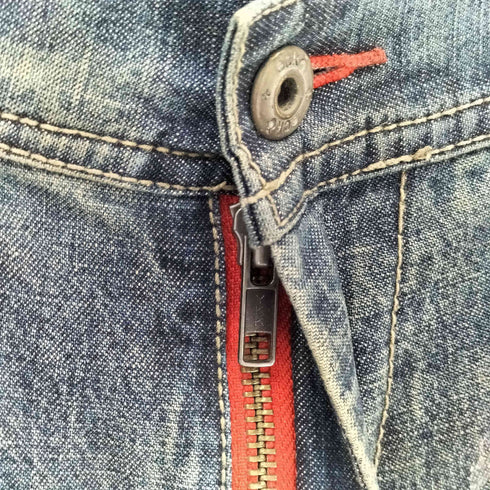 エコーアンリミテッド ECKO UNLTD 00s ポケットロゴ刺繍 ペインター デニムショーツ Y2K メンズ 34