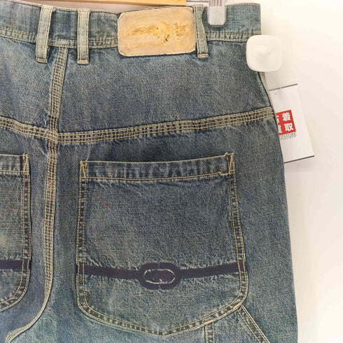エコーアンリミテッド ECKO UNLTD 00s ポケットロゴ刺繍 ペインター デニムショーツ Y2K メンズ 34