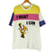アディダス adidas 90-00s 万国旗タグ I WANT I CAN TENNISフロントプリント 半袖 Tシャツ メンズ