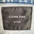 キャスパージョンアイバー CASPER JOHN AIVER リフレクター テープ ケミカルウォッシュ デニム ジャケット メンズ JPN:L