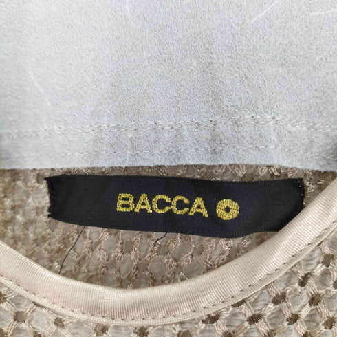 バッカ BACCA メッシュ ニット レザータンクトップ レディース JPN:38