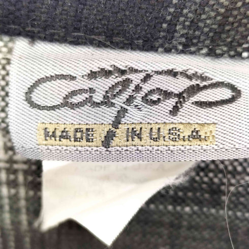 キャルトップ CALTOP アクリル オンブレチェック L/S シャツ メンズ import:S