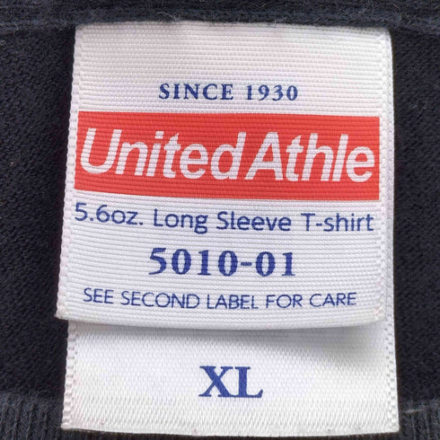 ユナイテッドアスレ UNITED ATHLE 0.14 イラストレーター コラボ プリント クルーネック 長袖Tシャツ メンズ JPN:XL