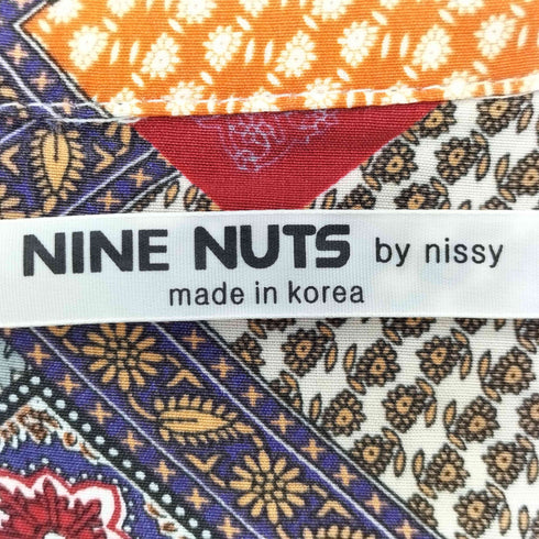 ナインナッツバイニッシー NINE NUTS by nissy ペイズリー バンダナ 総柄 開襟 オープンカラー S/S シャツ メンズ
