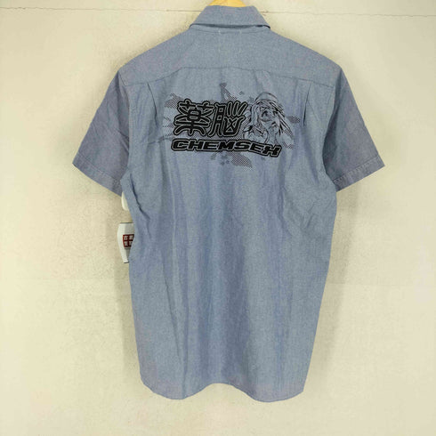 BLACK BRAIN ブラックブレイン 薬脳 半袖 ボタンダウン シャツ メンズ L