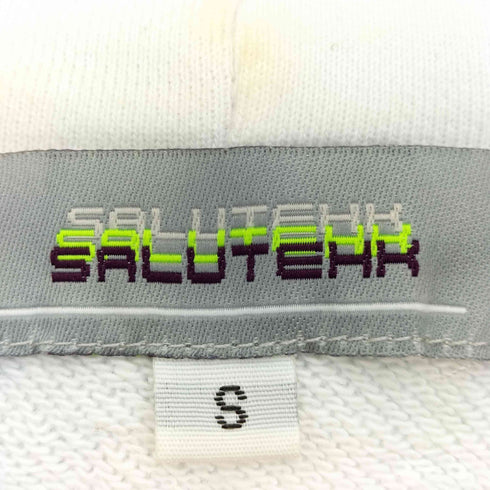 サルーテ SALUTE HK プリント ドッキング プルオーバー パーカー メンズ import:S