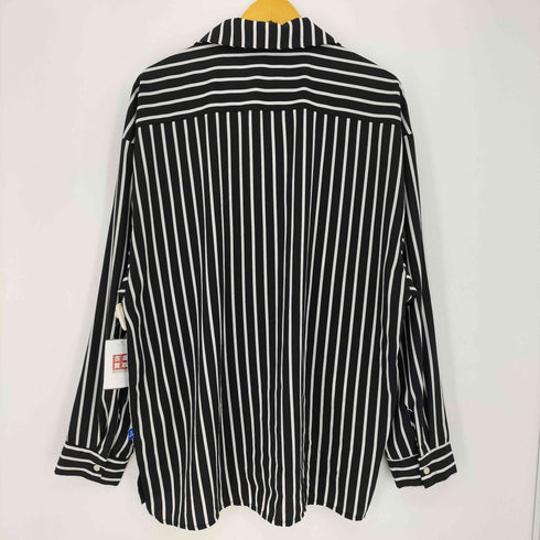 ナインナッツバイニッシー NINE NUTS by nissy ビッグシルエット ストライプ 開襟 オープンカラー L/S シャツ メンズ